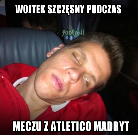 Wojciech Szczęsny podczas meczu z Atletico! :D